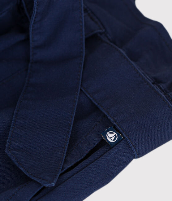 Girl's Cotton Canvas Shorts MEDIEVAL blue