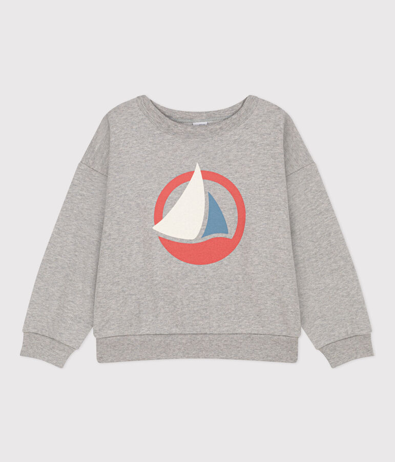 Boys' fleece sweatshirt grey