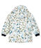 Waxed baby raincoat MARSHMALLOW white/MULTICO white