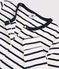 Women's Iconic Striped Cotton Cardigan MARSHMALLOW white/SMOKING blue
