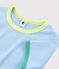Unisex Ribbed Short Pyjamas EDNA blue/MARSHMALLOW white