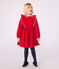 Children's long-sleeved plain corduroy dress TERKUIT red