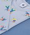 Pack of children's long-sleeved printed cotton T-shirts multicolor