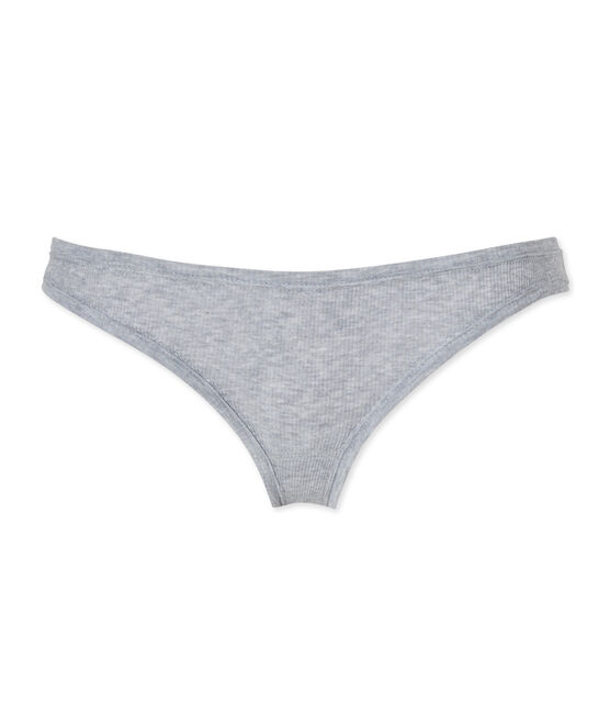 Culotte femme en coton FUMEE CHINE grey