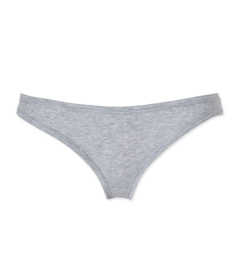 Culotte femme en coton grey