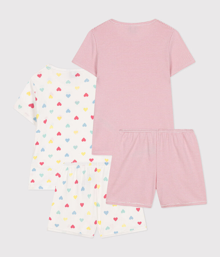 Children's short cotton pyjamas - 2-pack multicolor