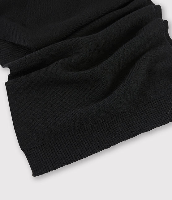Women's woollen scarf NOIR black