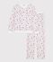 Women's Paris print cotton pyjamas MARSHMALLOW white/MULTICO white