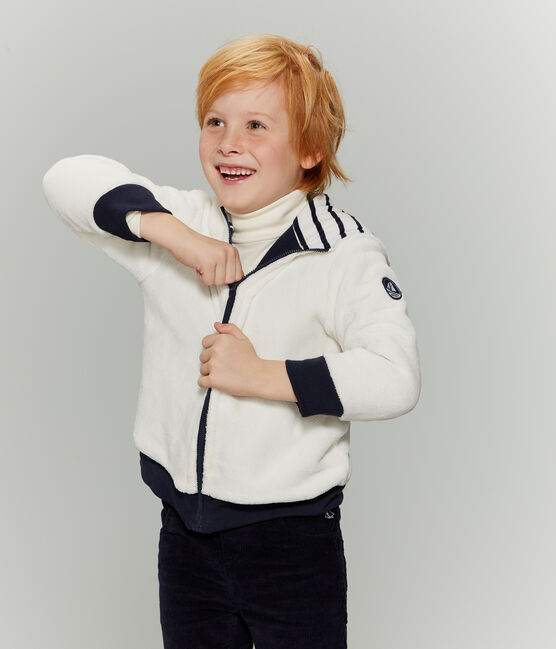 Boys' Reversible Zipped Sweatshirt SMOKING blue