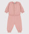 Babies' Wool/Cotton Knit Clothing - 2-Piece Set SALINE pink