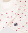 Babies' Heart Patterned Bonnet and Bootees Set variante 1