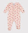 Babies' velour sleepsuit SALINE /AVALANCHE /MULTICO