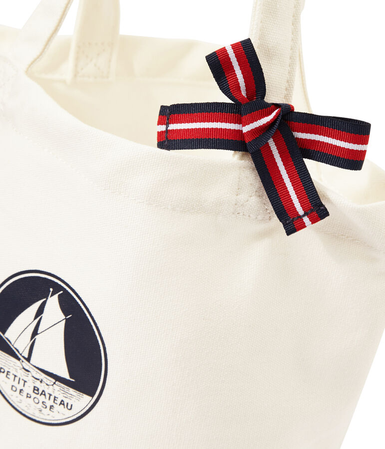 Girl's canvas bag white