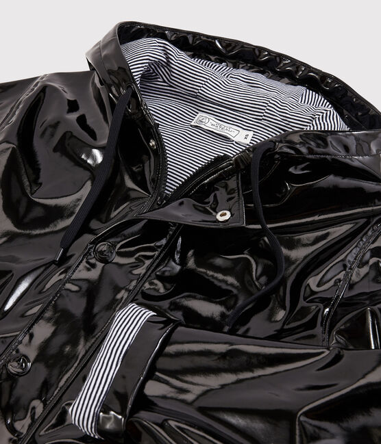 Women's iconic shiny raincoat NOIR black