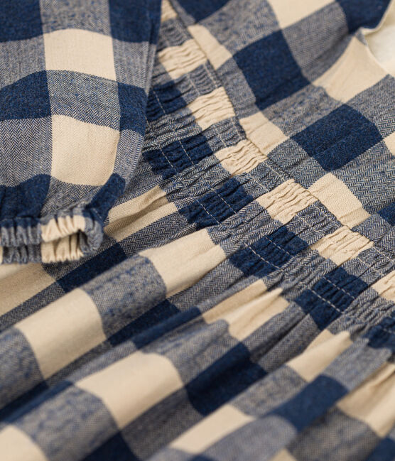 Girls' long-sleeved dress in checked cotton flannel INCOGNITO /AVALANCHE