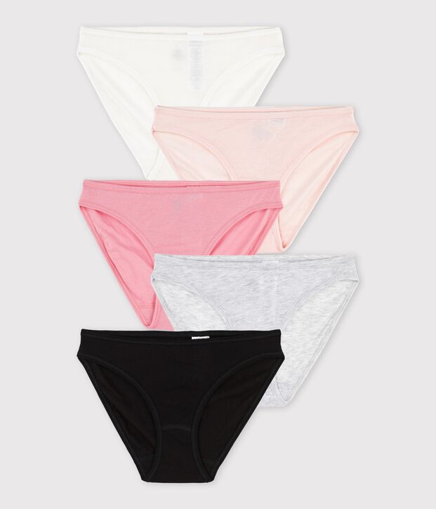 Women's Weekday Fine Cotton Briefs - 5-Pack multicolor