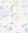 Children's pyjamas in fleece with a dragon print white/multicolor
