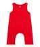Baby boy's velours overalls FROUFROU red