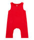 Baby boy's velours overalls