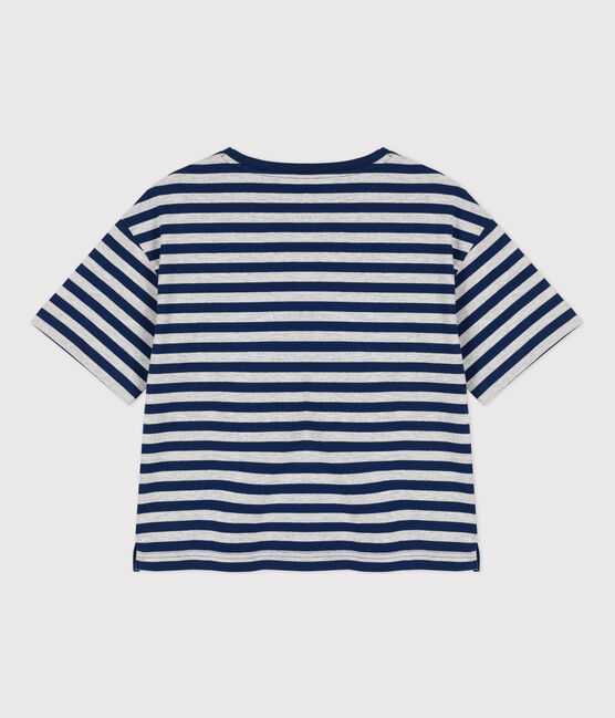 Women's Boxy Cotton T-Shirt MEDIEVAL blue/FUMEE