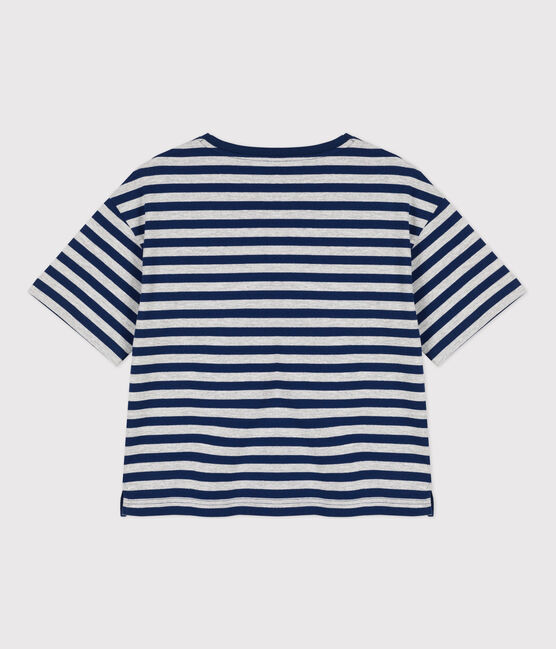 Women's Boxy Cotton T-Shirt MEDIEVAL blue/FUMEE