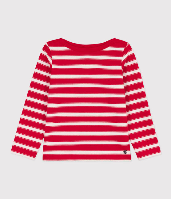 Children's Unisex Thick Cotton Breton Top PEPS red/MARSHMALLOW white