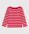 Children's Unisex Thick Cotton Breton Top PEPS red/MARSHMALLOW white