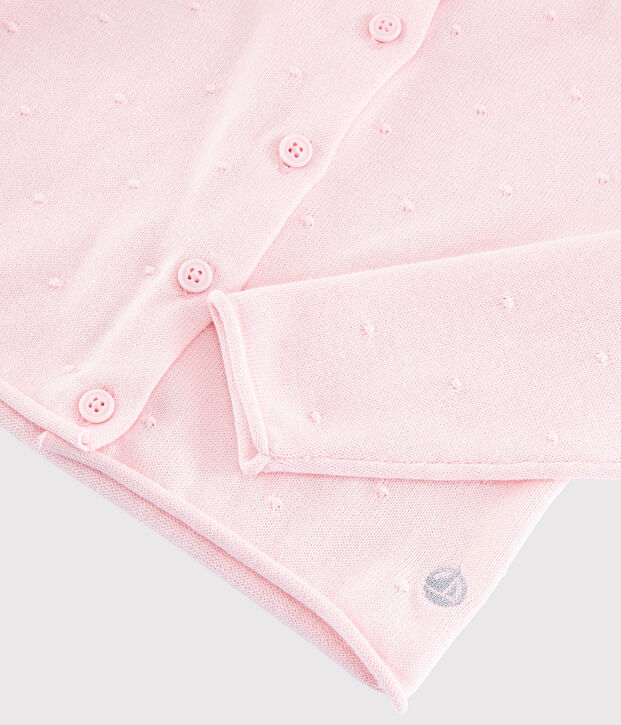 Girls' Cotton Knit Cardigan pink