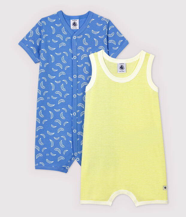 Cotton Playsuits - 2-Pack multicolor