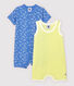 Cotton Playsuits - 2-Pack