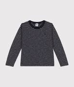 Boys' long-sleeved slub jersey T-shirt SMOKING /MONTELIMAR