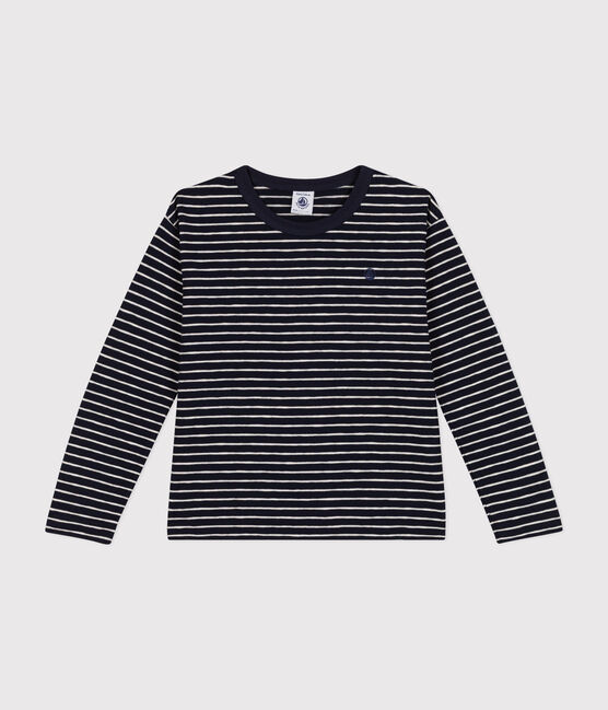 Boys' long-sleeved slub jersey T-shirt SMOKING /MONTELIMAR
