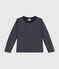 Boys' long-sleeved slub jersey T-shirt SMOKING /MONTELIMAR