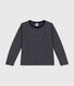 Boys' long-sleeved slub jersey T-shirt