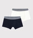 Boys' Ribbed Cotton Boxer Shorts - 2-Pack