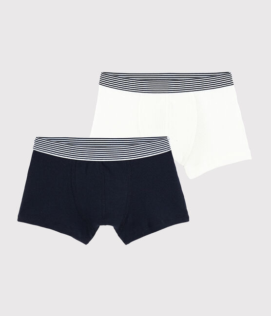 Boys' Ribbed Cotton Boxer Shorts - 2-Pack variante 1