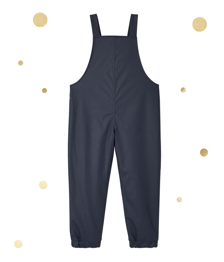 Baby's waxed waterproof jumpsuit Petit bateau x Marie-Agn&egrave;s Gillot SMOKING blue