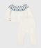 Babies' 2-piece knitted outfit with a jacquard knit cardigan MARSHMALLOW blue/SOIR