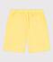 Children's Bermuda shorts in plain cotton yellow