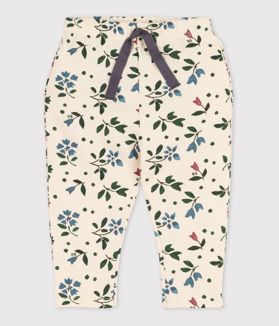 Babies' Print Fleece Trousers AVALANCHE white/MULTICO