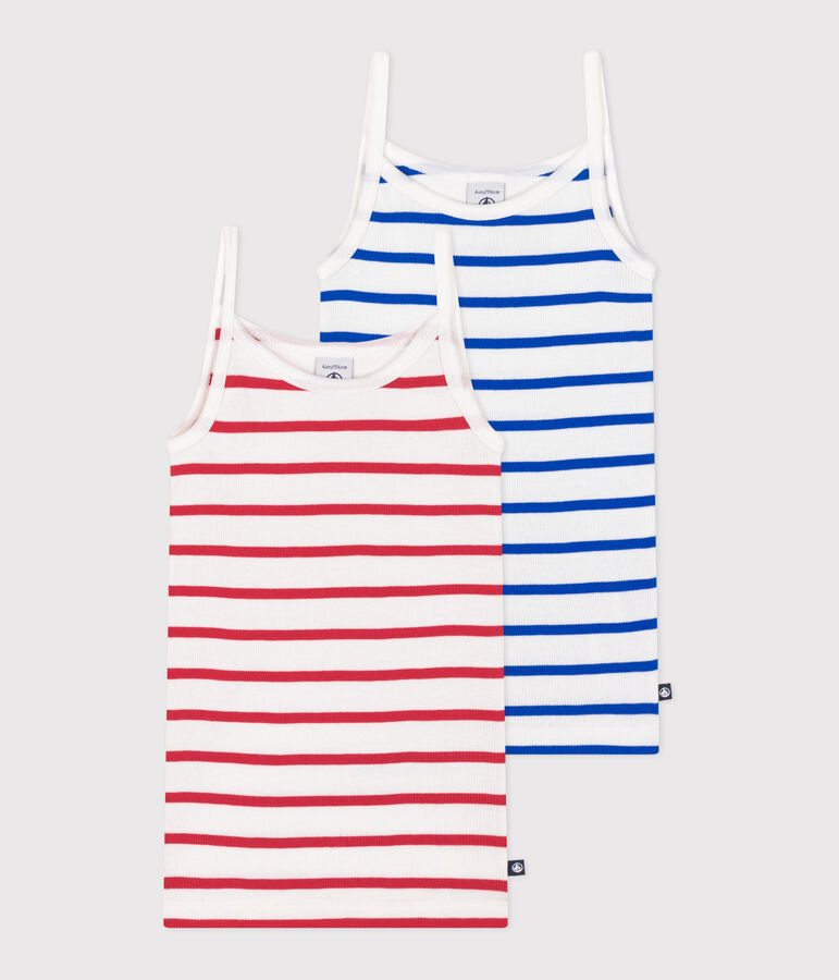 Children's stripy cotton tank tops - 2-pack variante 1