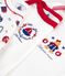 Lot de bodies manches longues en coton imprim&eacute; multicolor