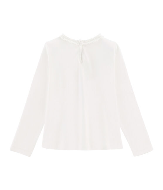 Girls' Long-sleeved T-Shirt MARSHMALLOW white