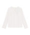 Girls' Long-sleeved T-Shirt MARSHMALLOW white