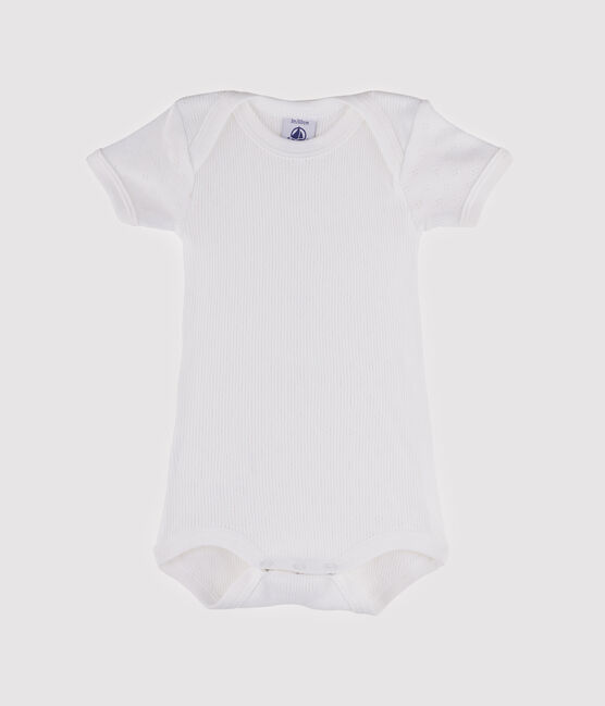 Baby Girls' Short-Sleeved Bodysuit ECUME white