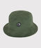 Babies' Plain Cotton Bucket Hat CROCO green
