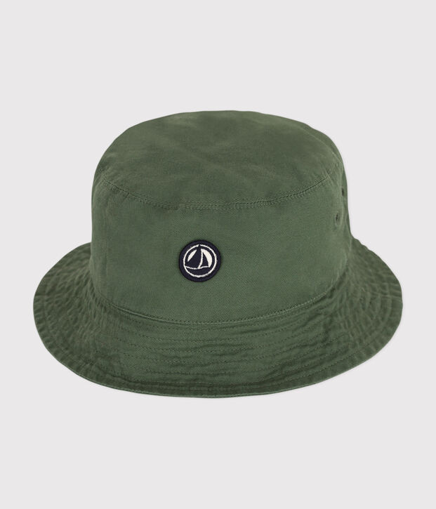 Babies' Plain Cotton Bucket Hat green