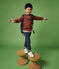 Boys' Fleece Sweatshirt MADRAS orange