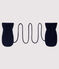 Baby's unisex fleece-lined mittens SMOKING blue