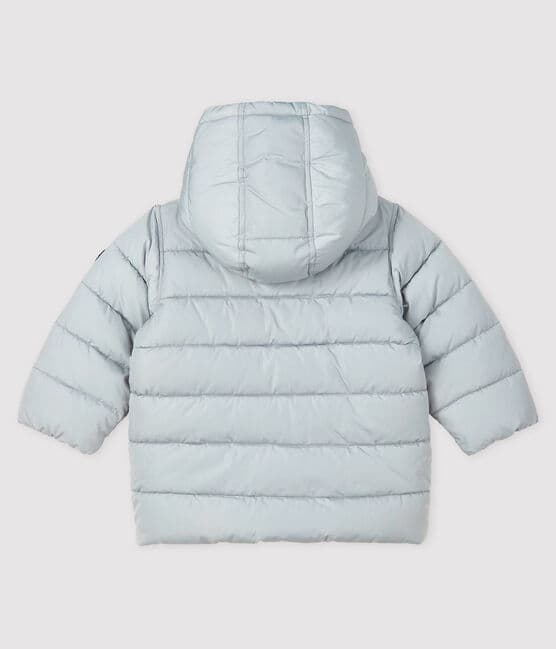 Baby boy's quilted puffer jacket GRIS CLAIR grey